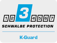 Schwalbe Reifen 42-622 Road Cruiser K-Guard Black/Coffee Reflex