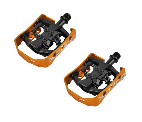 Xpedo Pedal Clipless Milo 9/16" schwarz/orange