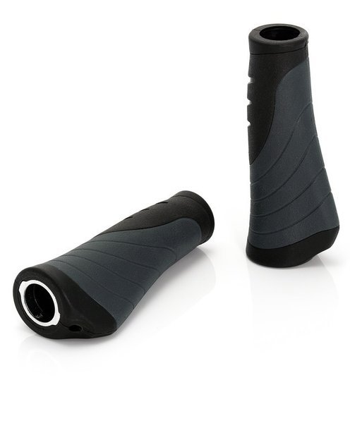 XLC Bar Grips 'Ergonomic' GR-S04 schwarz/grau, 135 mm Schraubensicherung