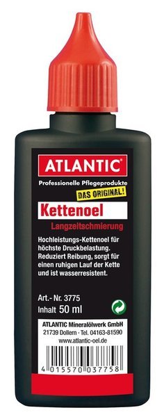 Kettenoel Atlantic 50 ml Ovalflasche mit Spritzeinsatz