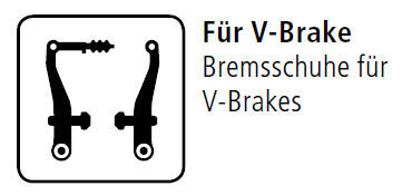 Shimano Bremsschuh für V-Brake/Canti symmetrisch M70T2 Paar