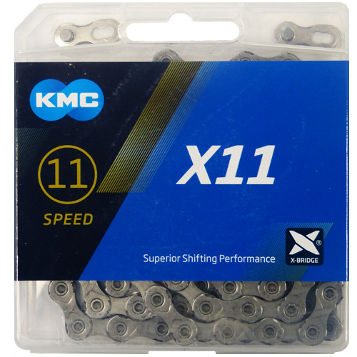 KMC Kette X11 114 Glieder 5,5 mm grau 1/2" x 11/128"