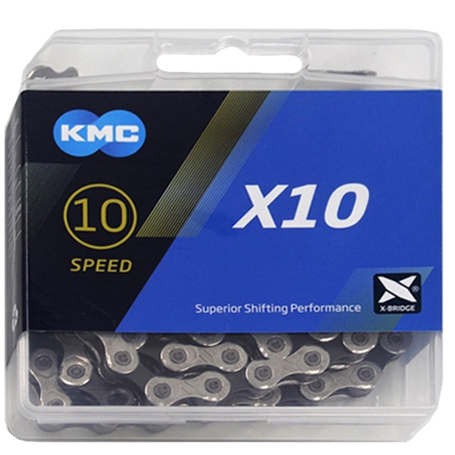 KMC Kette X10 grau/grau 30Gg 114 Glieder