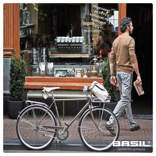 Basil Portland Saddlebag - Satteltasche - 0,5L - Creme