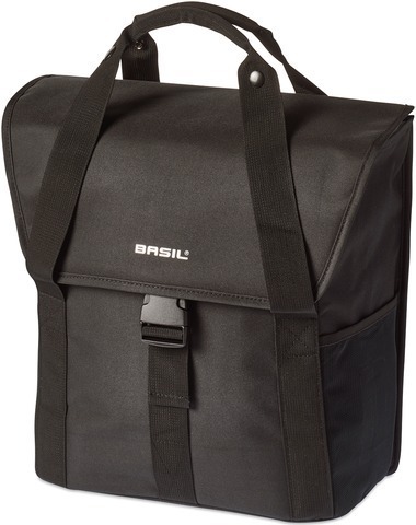 Basil Go Single Bag - shopper - Fahrradtasche - 16L - schwarz