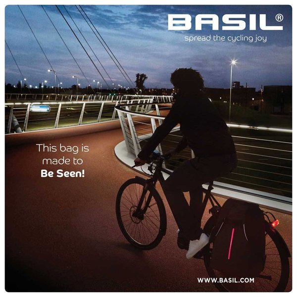 Basil B-Safe Backpack Nordlicht - Fahrradrucksack - Schwarz