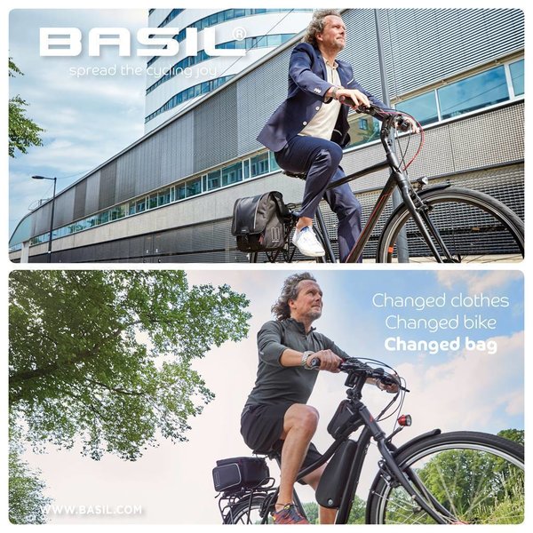 Basil Sport Design - gepäckträgertasche - 7-12L - schwarz