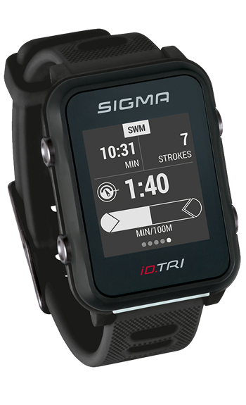 Sigma Sport Puls-Uhr iD.Tri Triathlon Basic schwarz