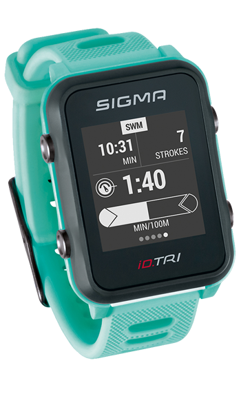Sigma Sport Puls-Uhr iD.Tri Triathlon Basic neon mint