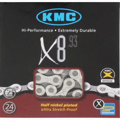 KMC Kette X8 grau/silber 21-24Gg 114 Glieder