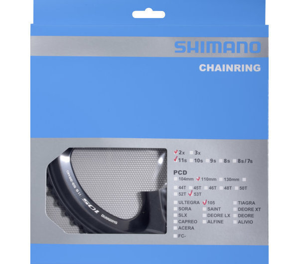 Shimano Kettenblatt 105 FC-5800 110 mm, 53 Zähne (MD) schwarz