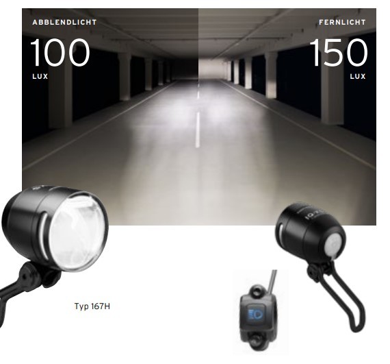 Busch+Müller Lumotec IQ-XS High Beam 100 Lux Fernlicht 150Lux schwarz