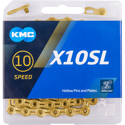 KMC Kette X-10SL Ti-N Gold 30Gg 114 Glieder 1/2" x 11/128"