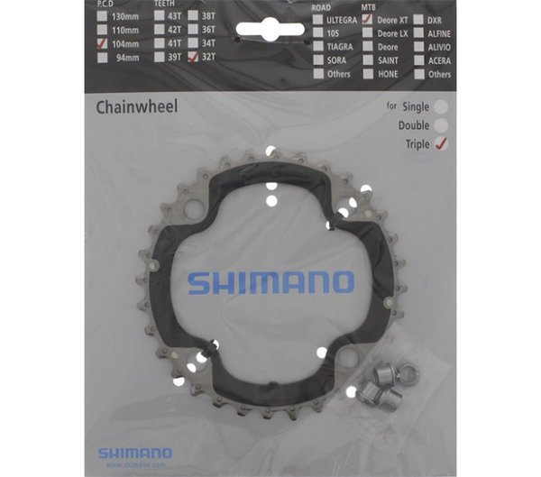 Shimano Kettenblätter Trekking FC-T551 32 Zähne Stahl/Glasfaserverbundstoff